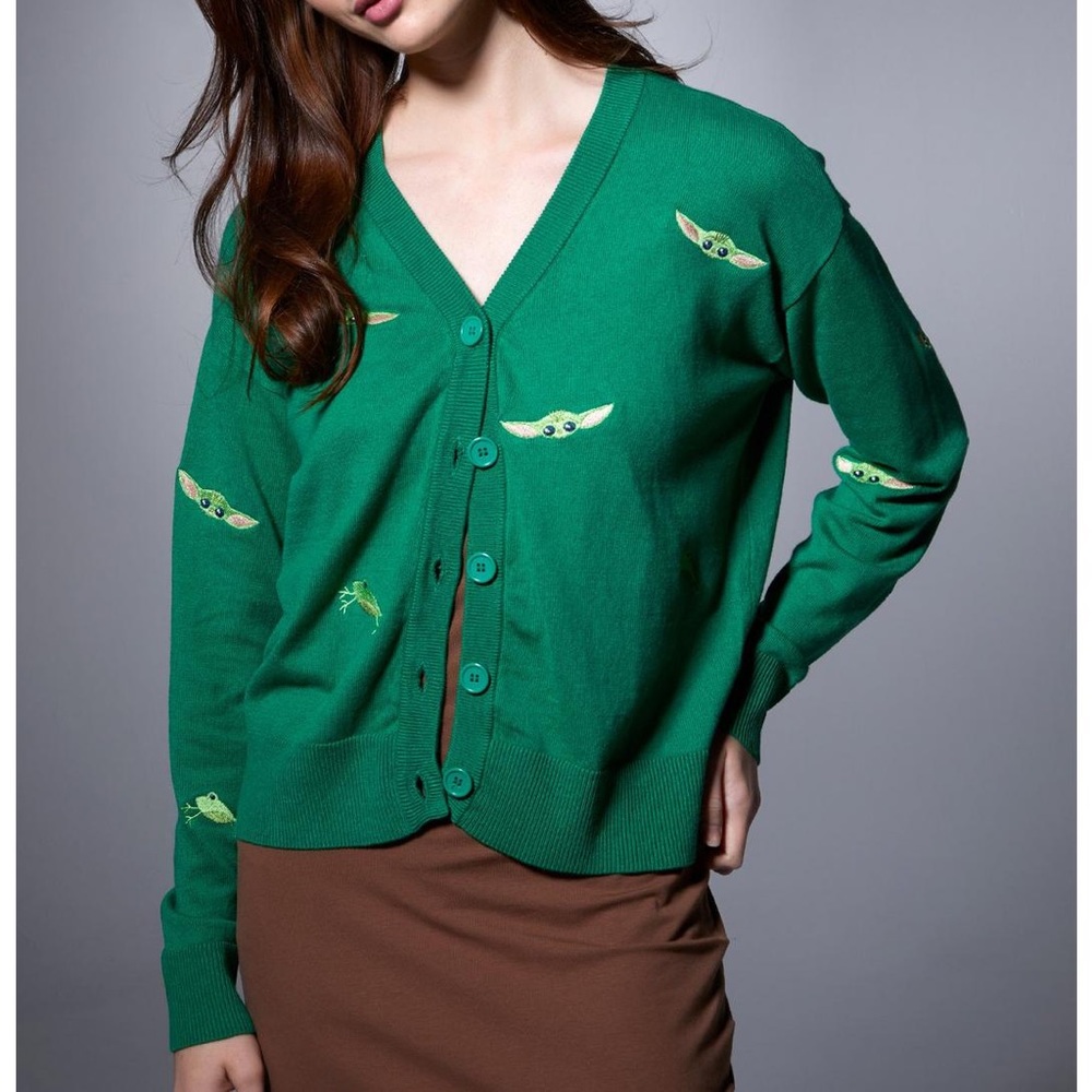 HER UNIVERSE: Baby Yoda/Grogu Cardigan